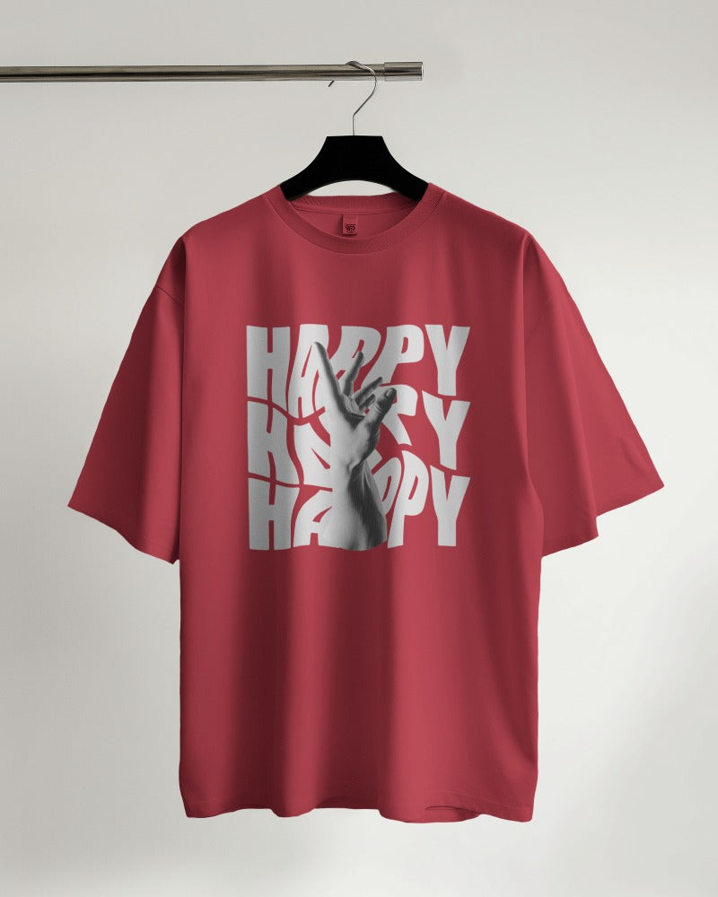 Happy - Classic Oversized T-Shirt