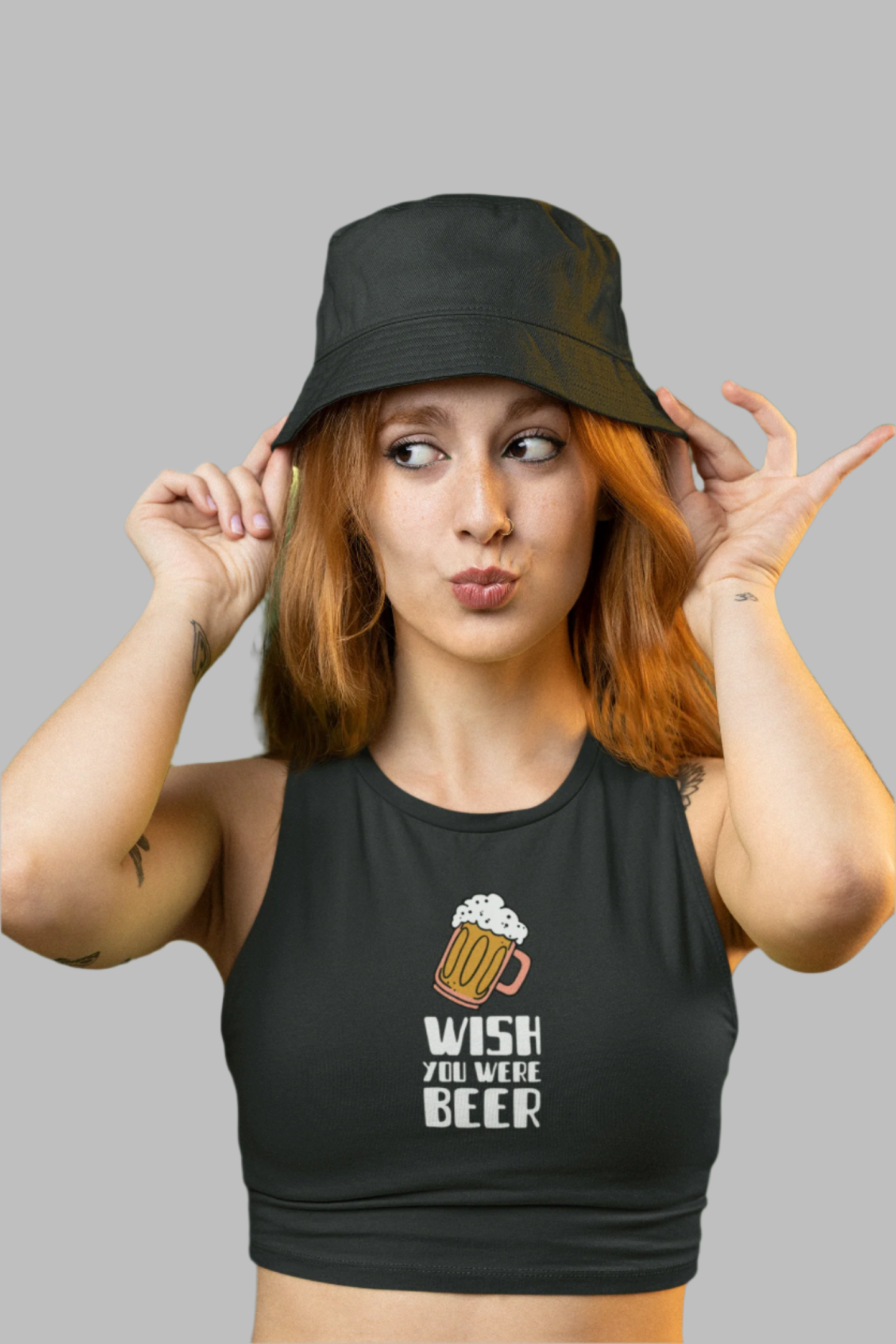 Wish You Were Beer - Crop Tank