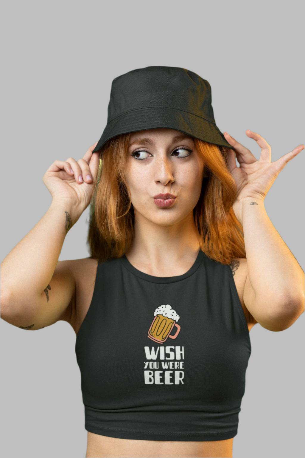 Wish You Were Beer - Crop Tank