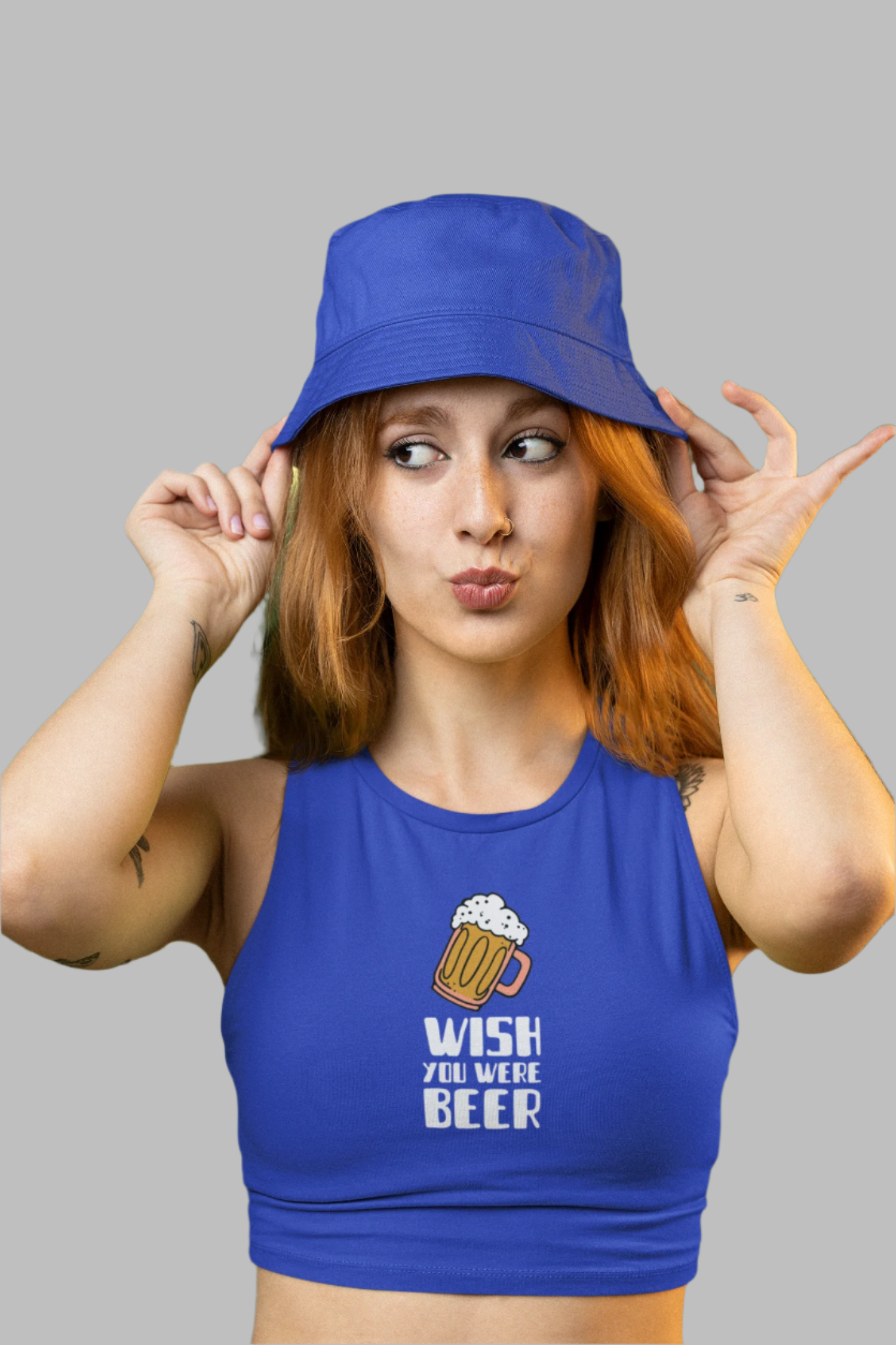 Wish You Were Beer - Crop Tank