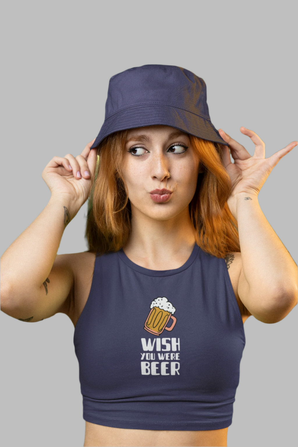Wish You Were Beer - Crop Tank