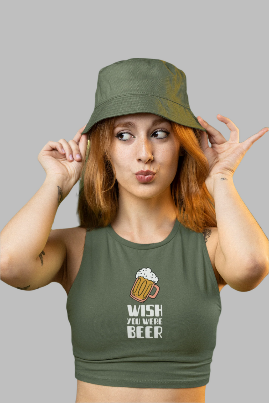 Wish You Were Beer - Crop Tank