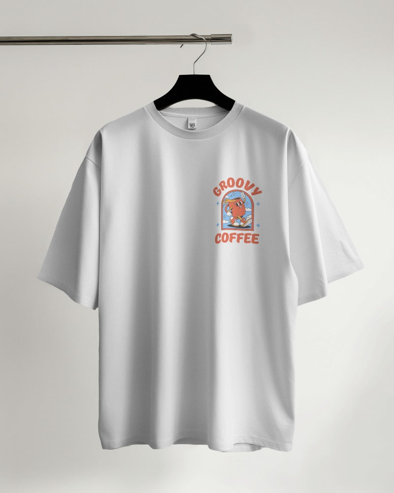 Groovy Coffee - Classic Oversized T-Shirt