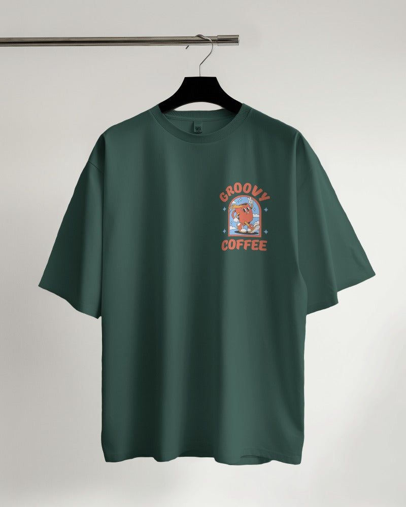 Groovy Coffee - Classic Oversized T-Shirt